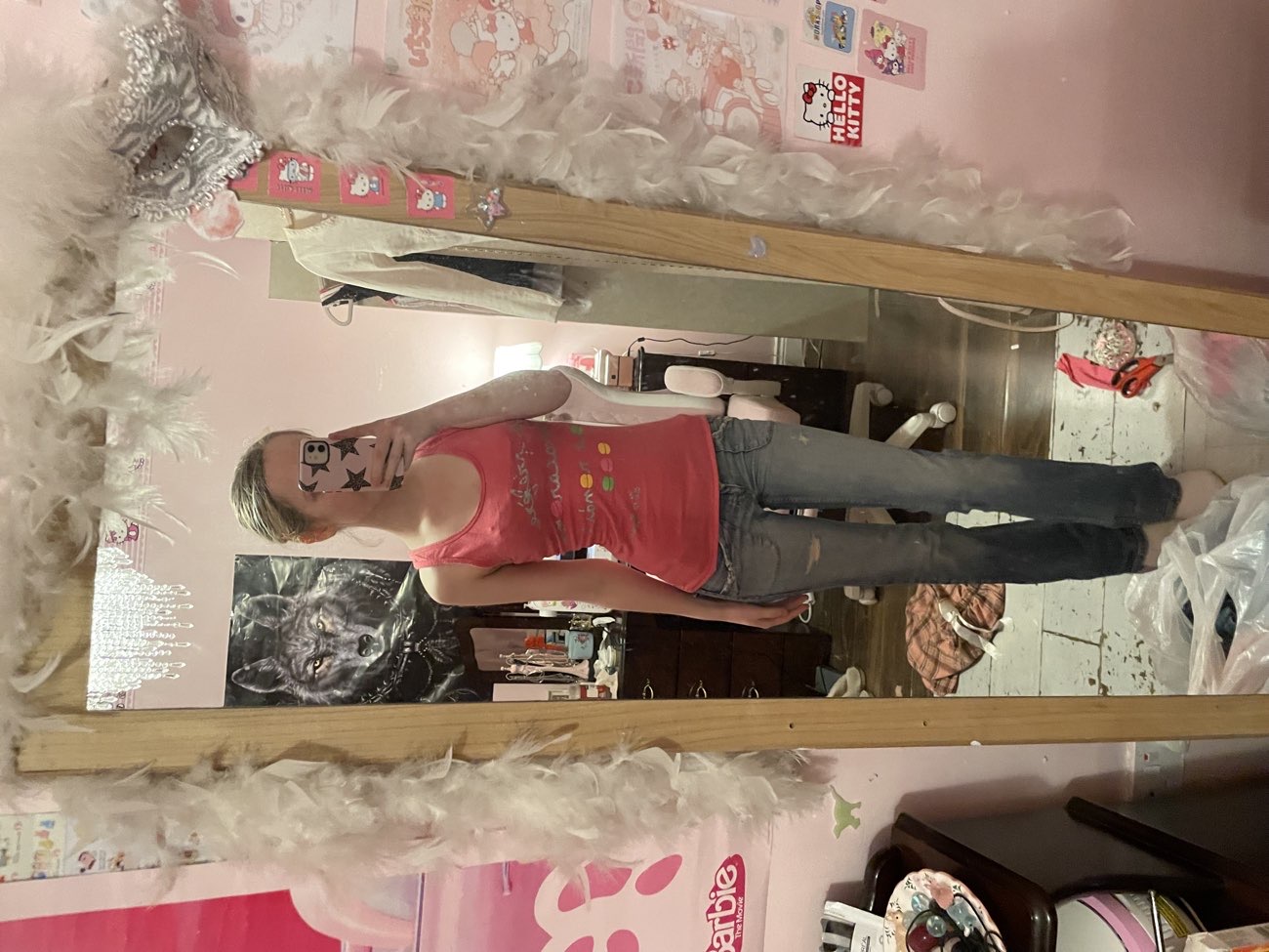 got this nightie and turned it into a top 😎 product bought at Angies Attic for €0.50
