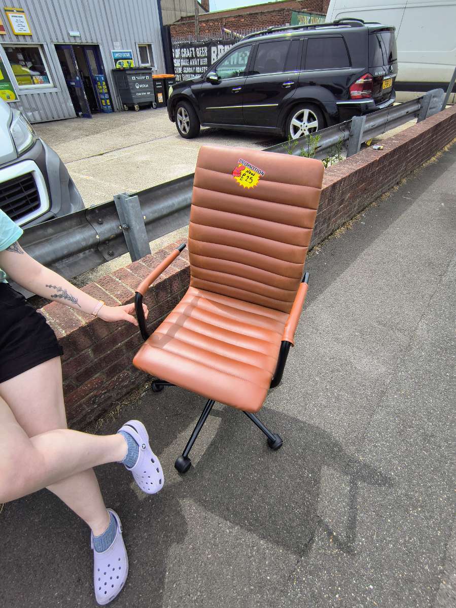 Brown Desk Chair bought at The Junk Emporium for £25.00