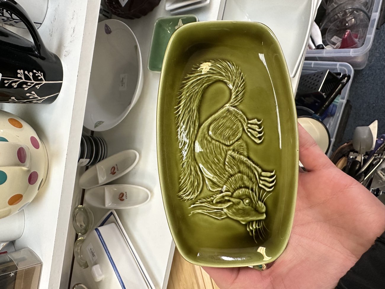 Poole pottery pin dish product bought at RSPCA for £5.00