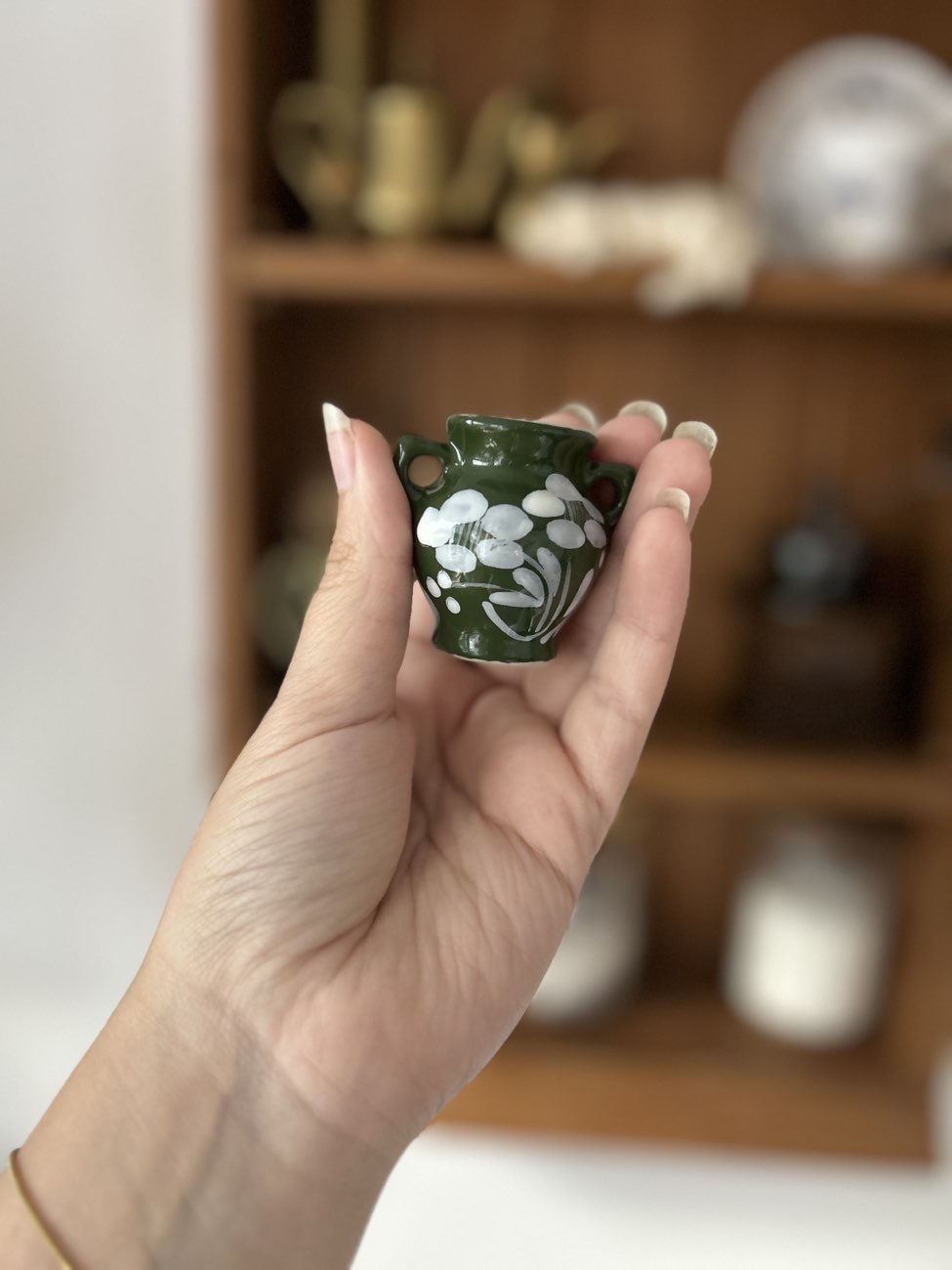 Tiny vase too cute to leave behind bought at DEBRA UK for Β£0.50