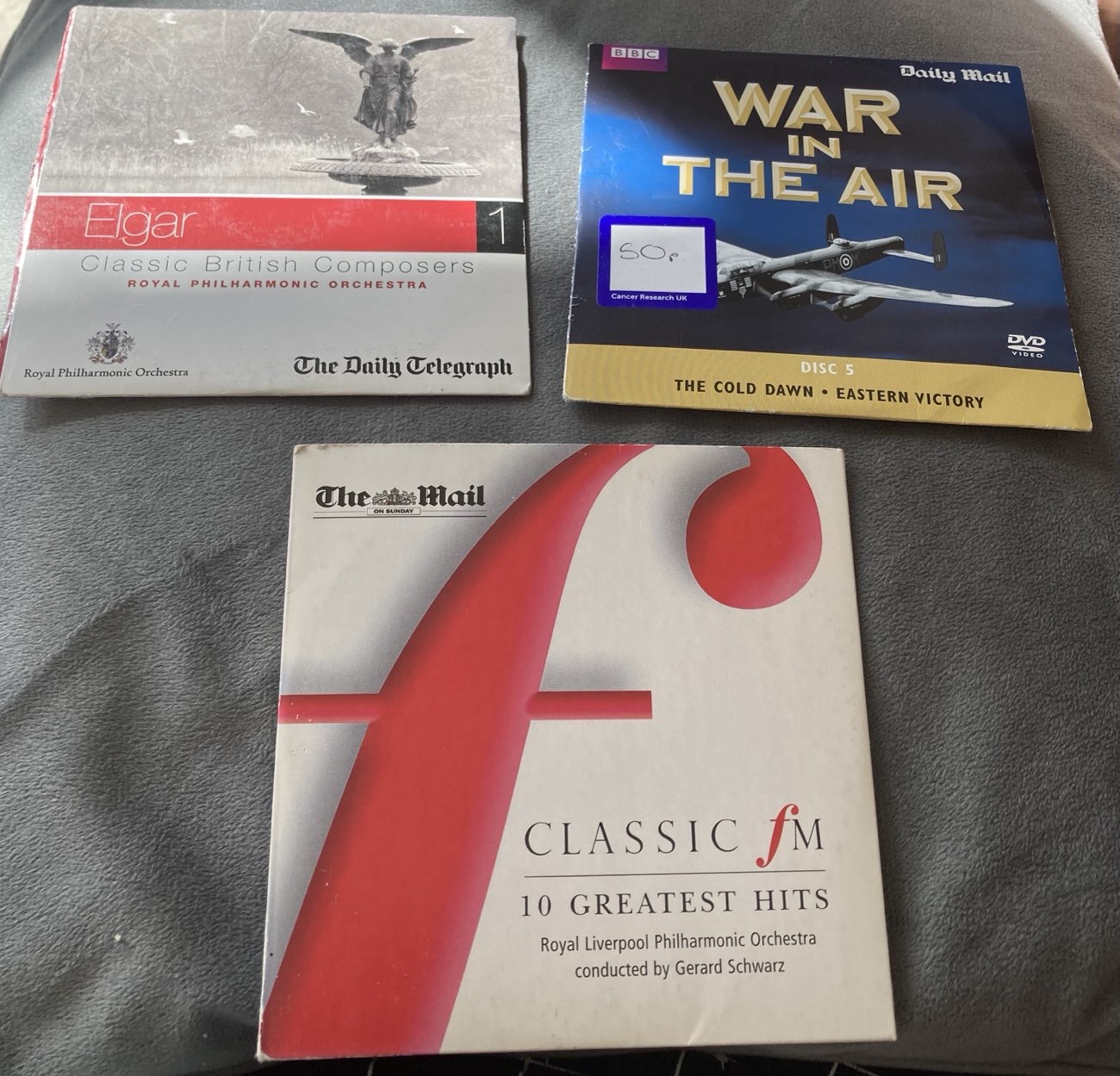 picked these out from a box of cds/dvds product bought at Cancer Research UK for £1.00