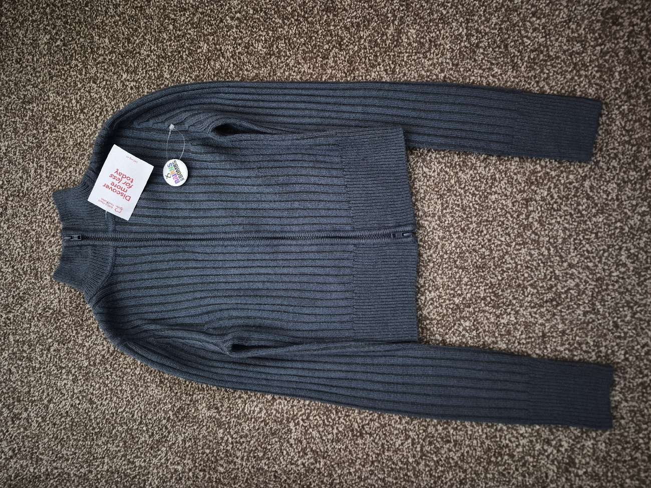 Divided (H&M) Zip Up & Pin (Bought separately) bought at British Heart Foundation for £4.50