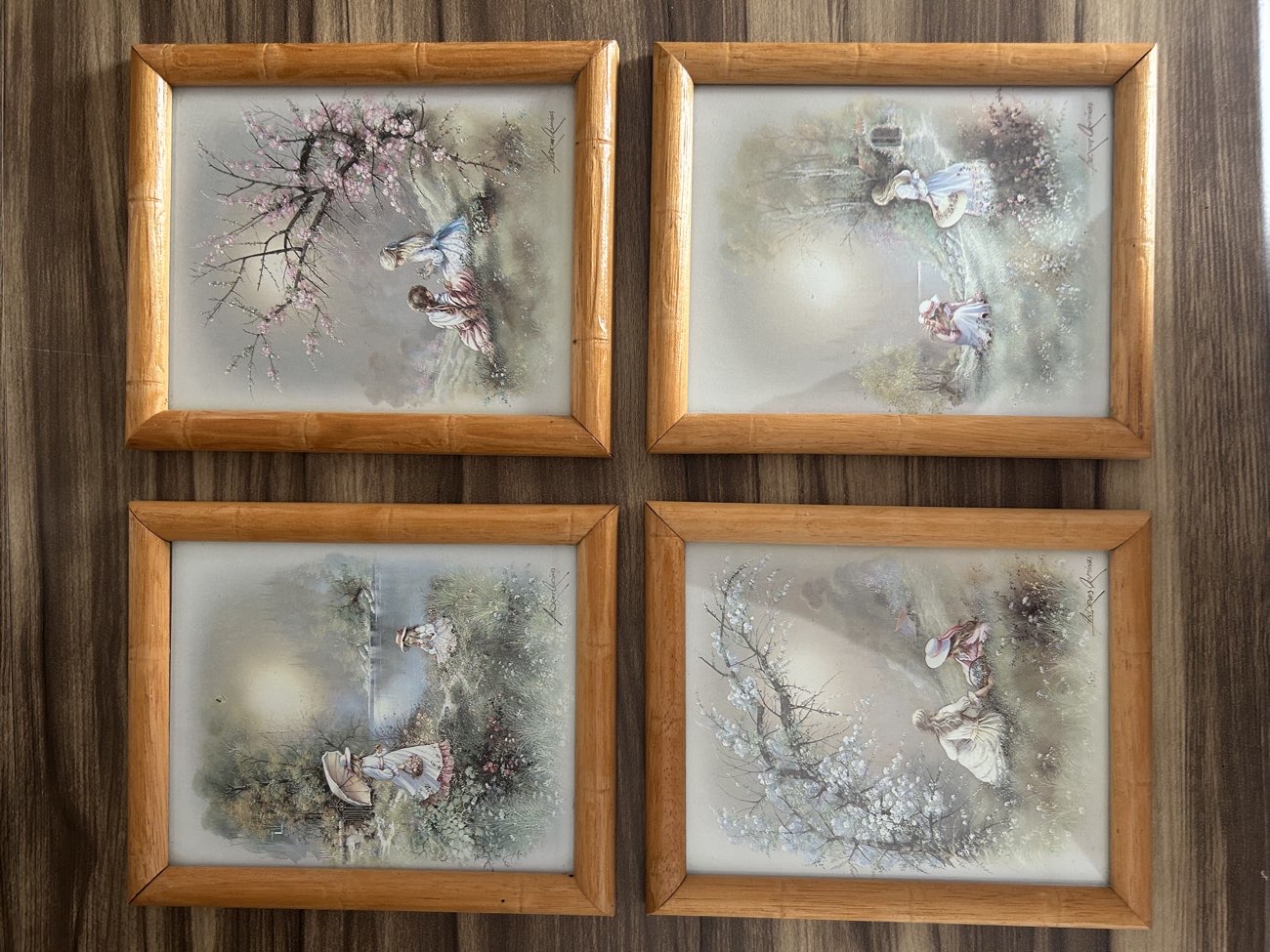 Vintage prints x4 50p each bought at Revitalise Charity Shop - Havant for £2.00