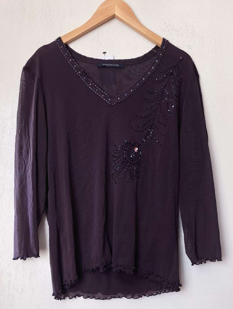 Vintage Violet Sequined Top product bought at Keech Hospice Care for £3.00