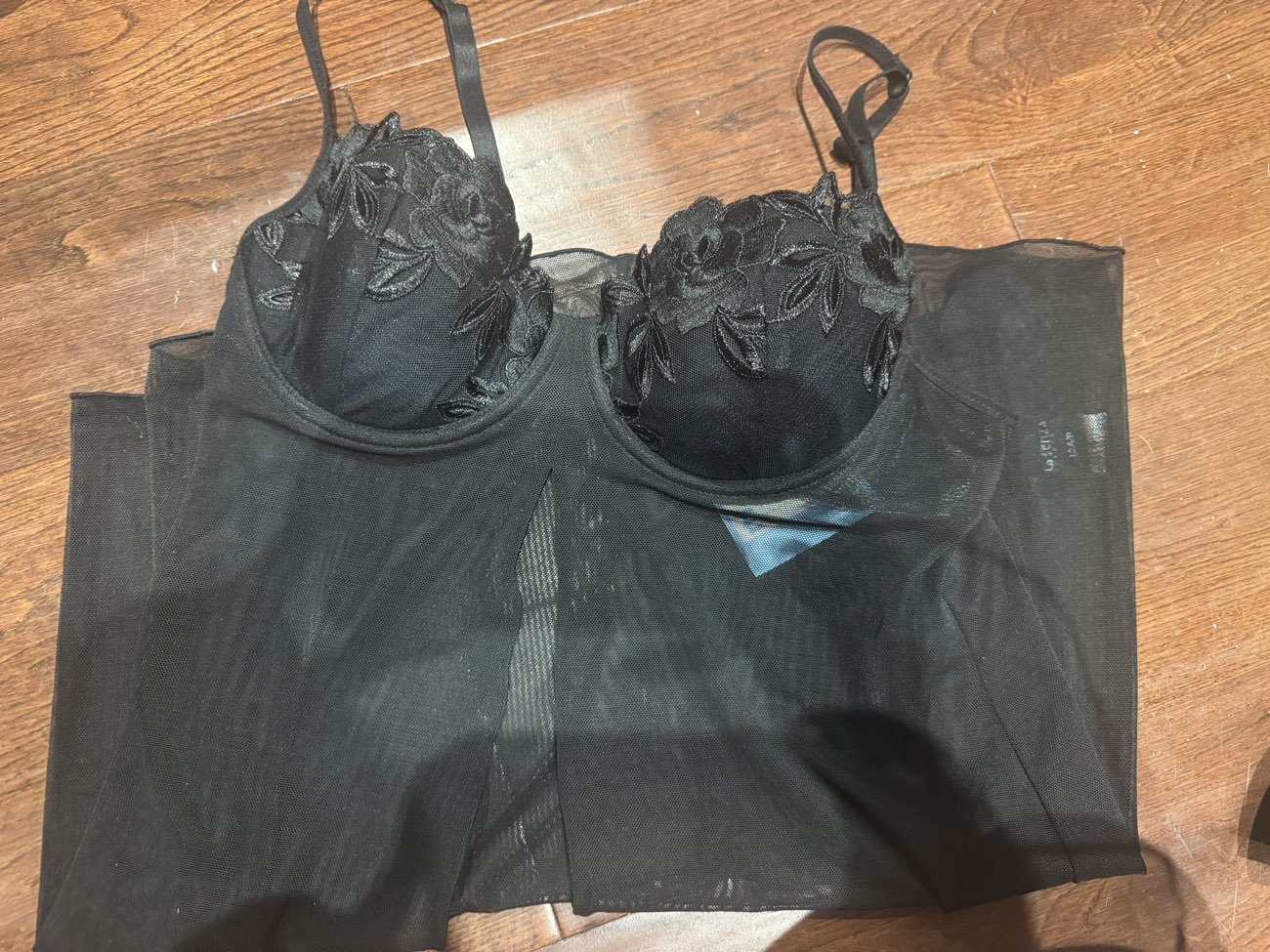 Black lingerie from la senza product bought at Age UK Charity Shop for £3.00