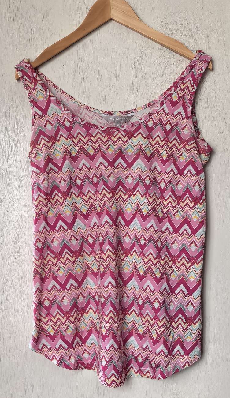 Red Herring Pink Patterned Top bought at Marie Curie for £0.75