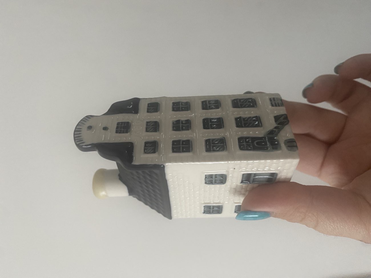 KLM Delft House (filled with gin) - free! bought at BOOTLE CAR BOOT SALE for £0.00