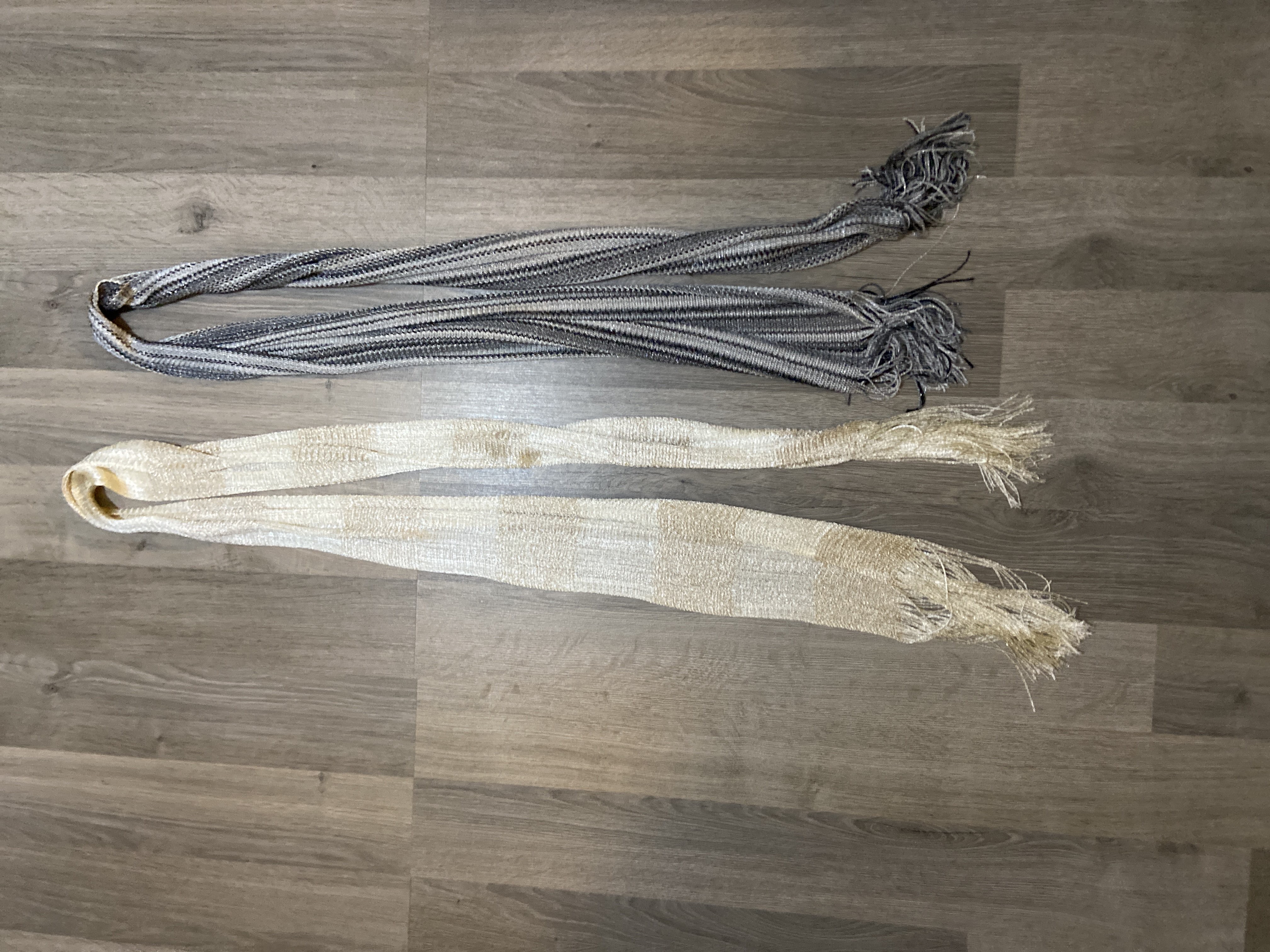 2 thin scarfs bought at DEBRA UK for Β£4.00
