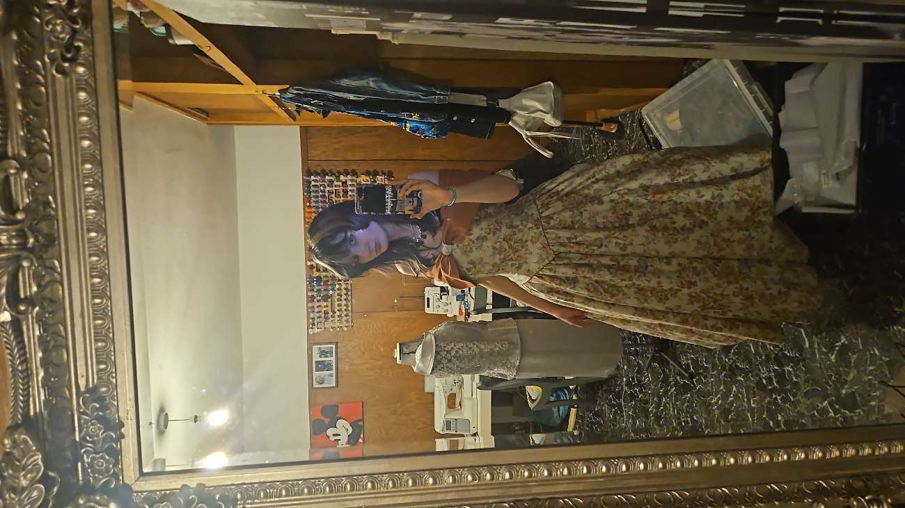 Fully vintage gown with a built in net pettycoat/underskirt product bought at St Helena for £6.50