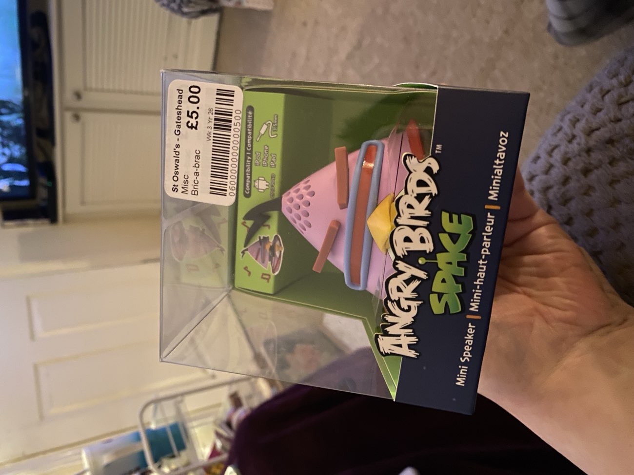 Angry Birds Space Bass Speaker product bought at St Oswald's Hospice for £5.00