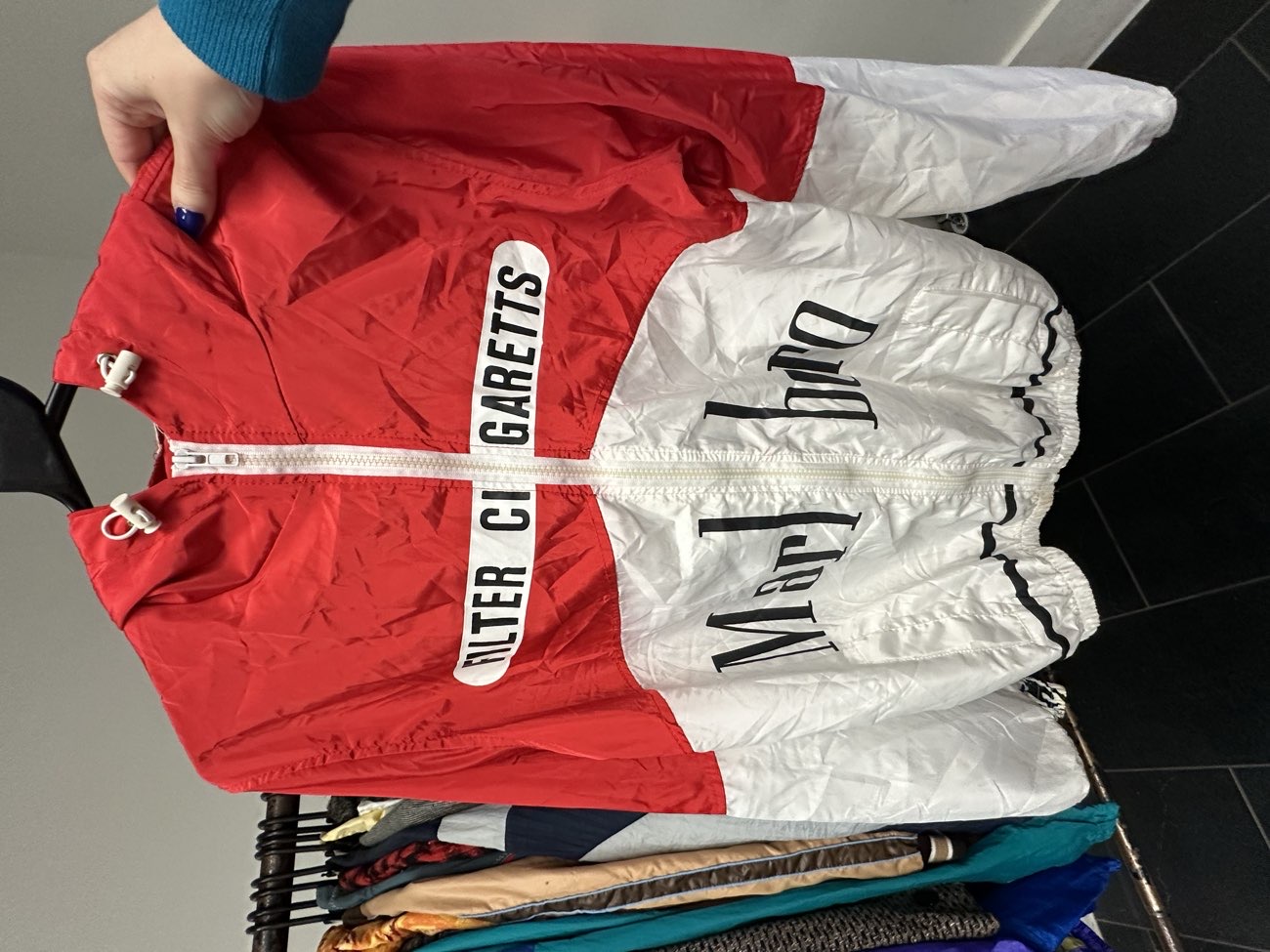 Marlboro Light Jacket 😮💨🚭 bought at Swipe Vintage x Maidstone Kilo Sale for £4.00