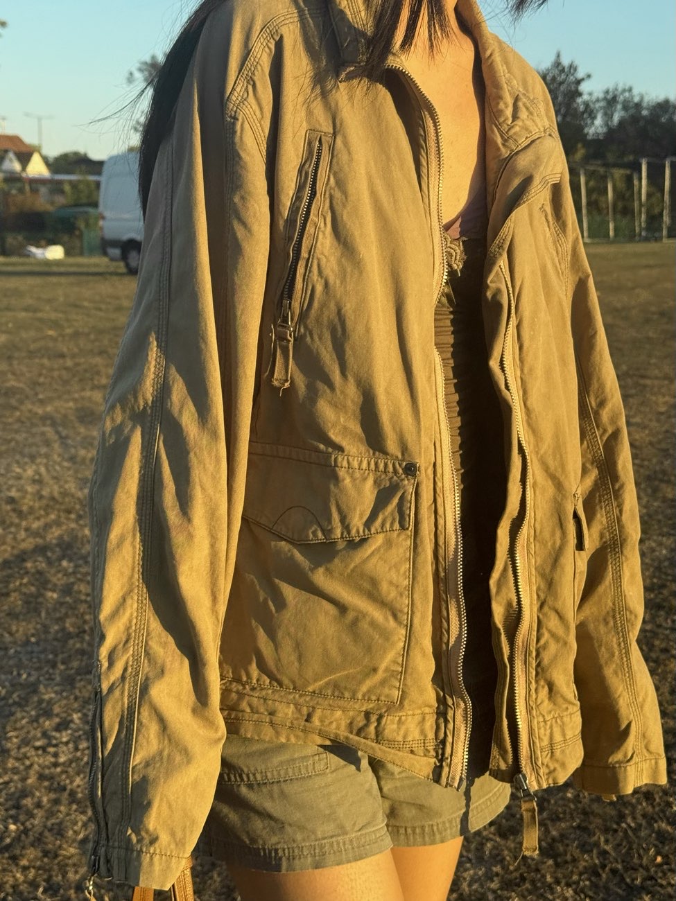 Next - Green Jacket 100% cotton bought at Cats Protection Charity Shop for Β£9.50