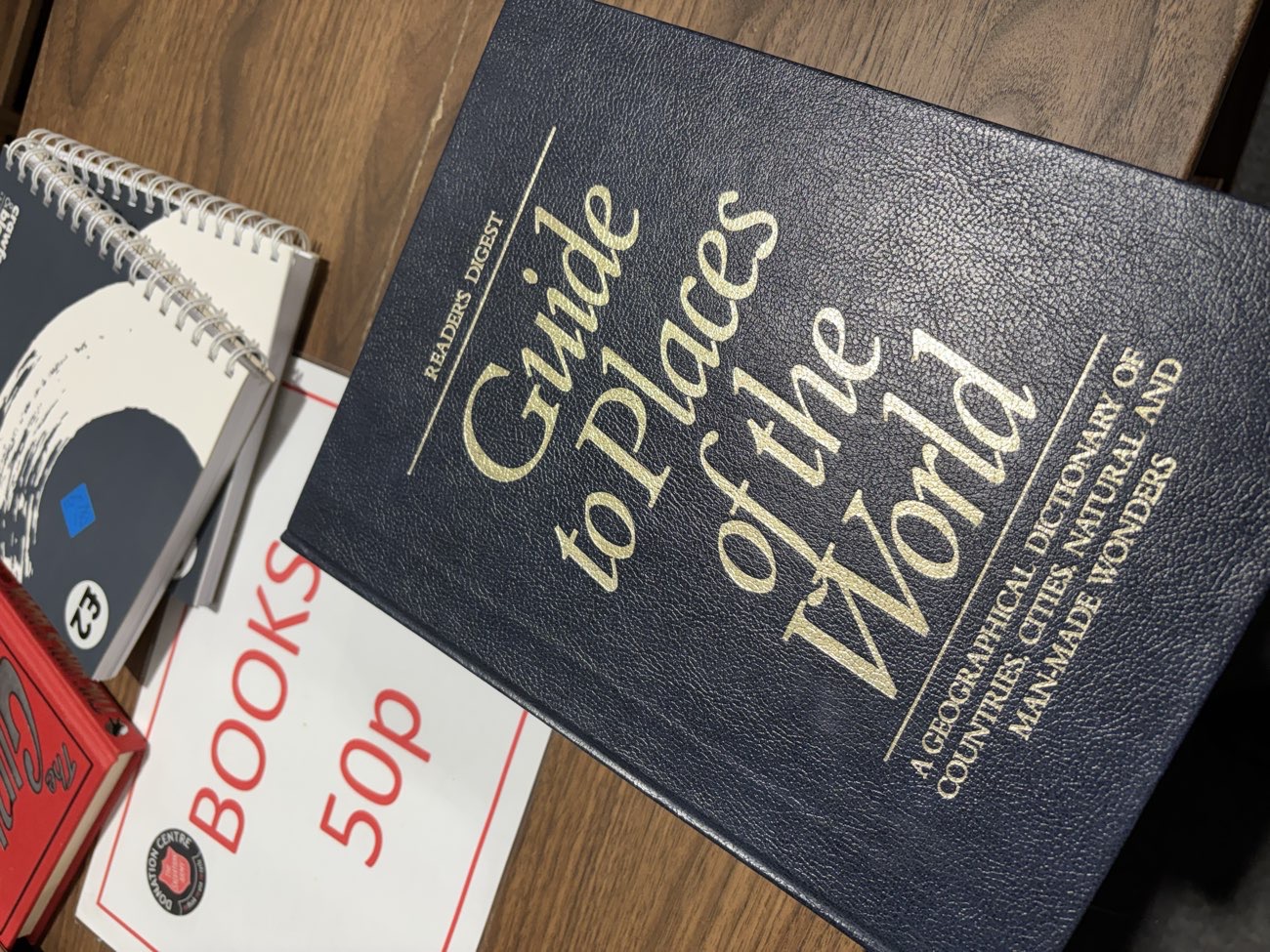 Guide to places of the world: beautiful hard cover book for 50p - this is incredible π bought at The Salvation Army for Β£0.50
