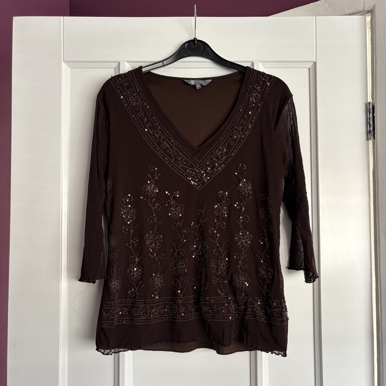 Whimsical Beaded Top bought at Shaw Trust for £2.00