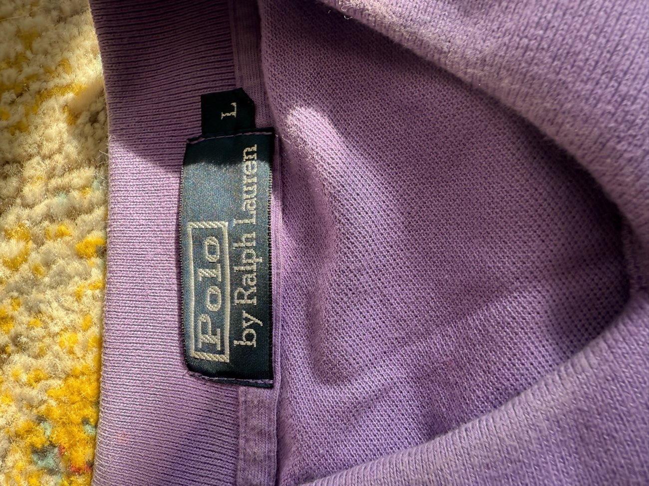 little faded but really nice Ralph Lauren polo bought at Arminghall Car Boot Sale for £3.00