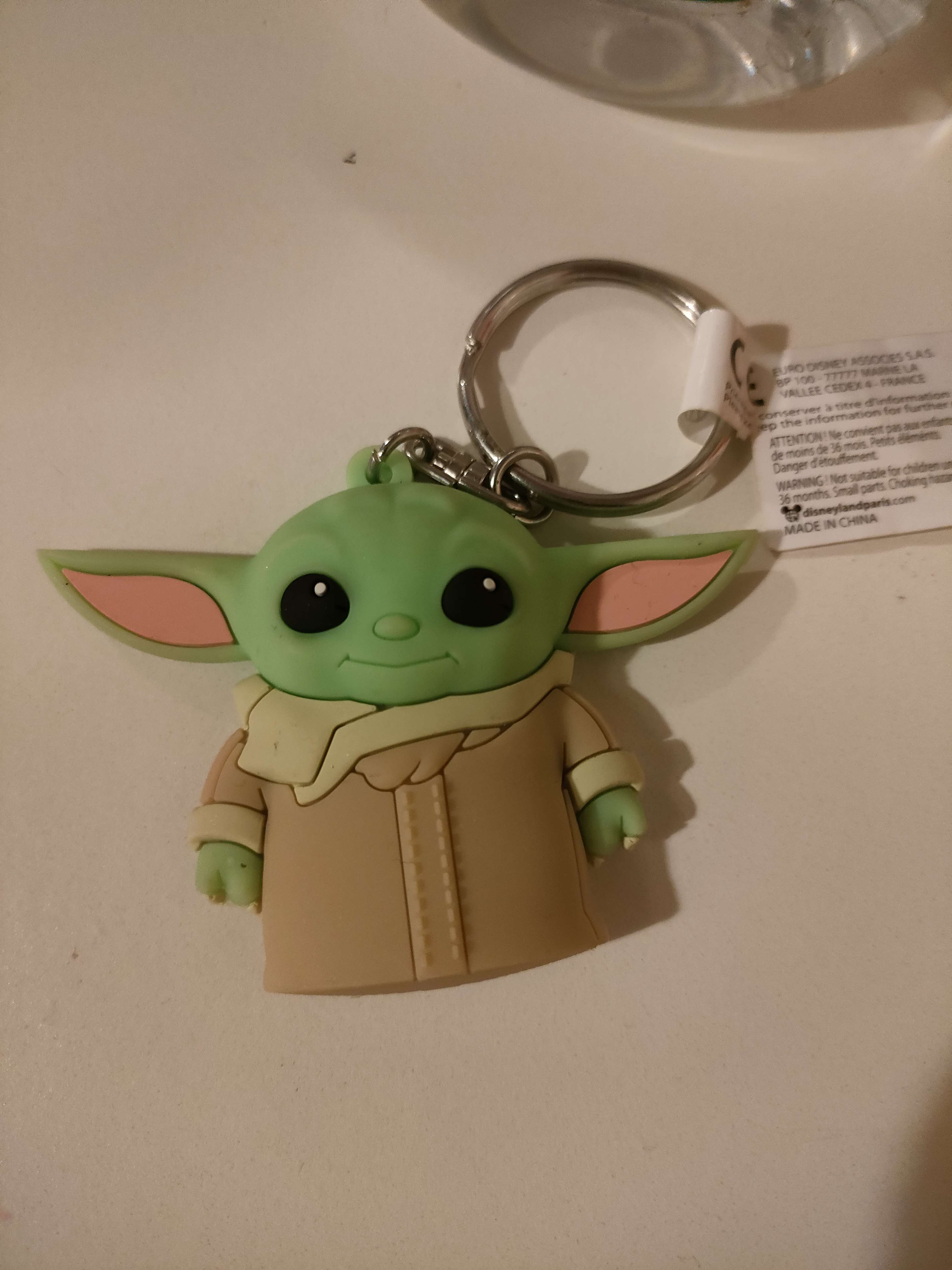 Grogu keychain bought at West Lothian Foodbank Charity Shop for £0.50