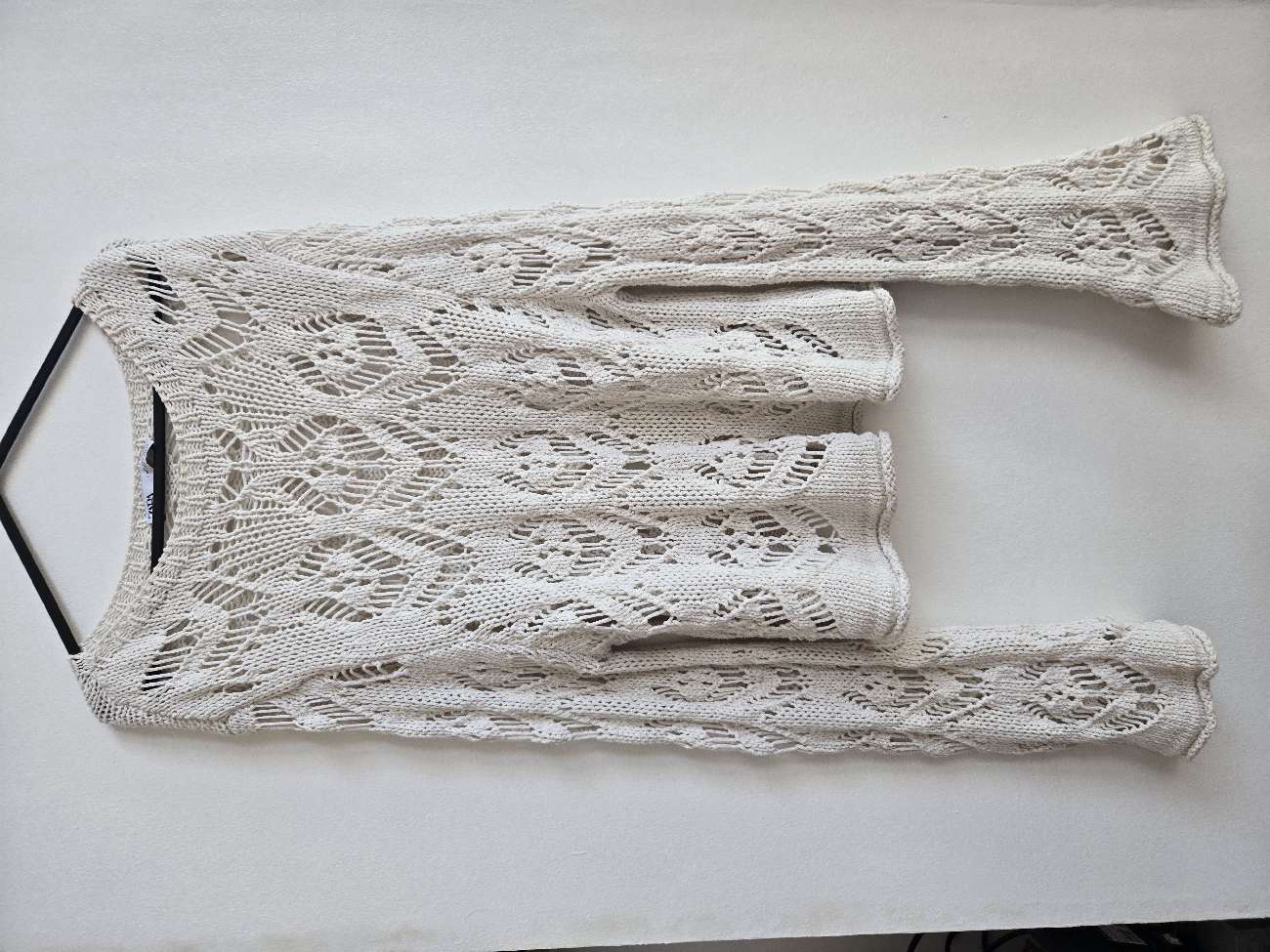 Gorgeous crocheted sweater bought at Haven House for £9.00