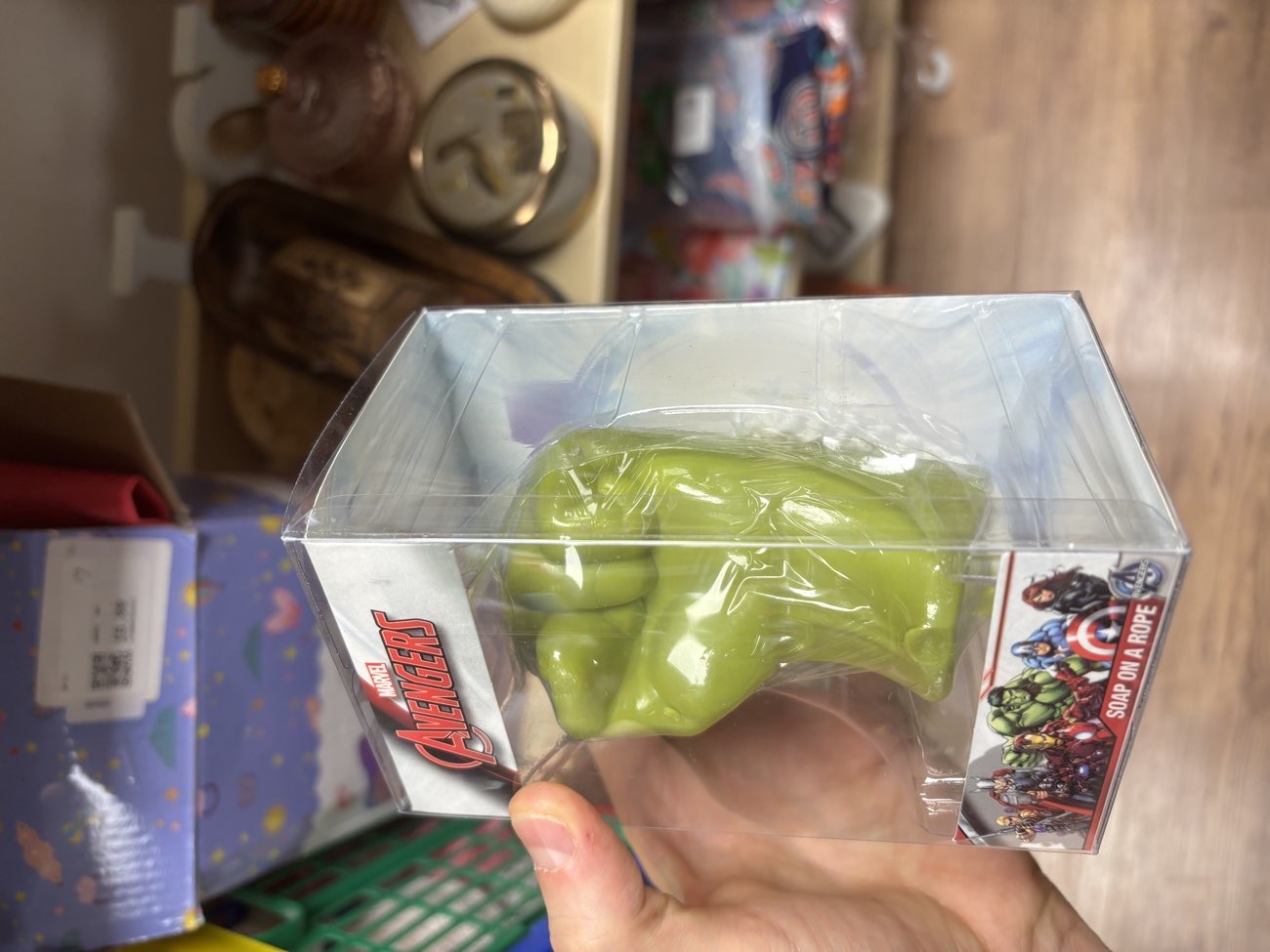 Hulk soap 🧼 product bought at British Heart Foundation for £3.00