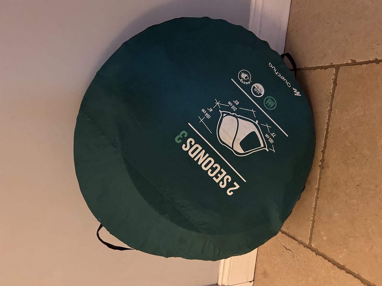 Pop up tent bought at Kessingland Car Boot Market for £5.00