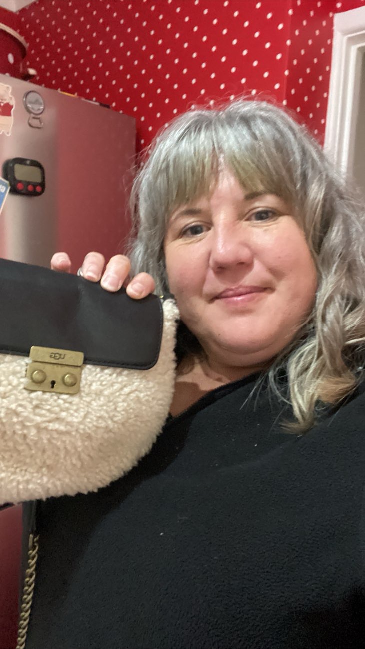 UGG hand bag bought at Weldmar Hospicecare Wool Charity Shop for £9.00