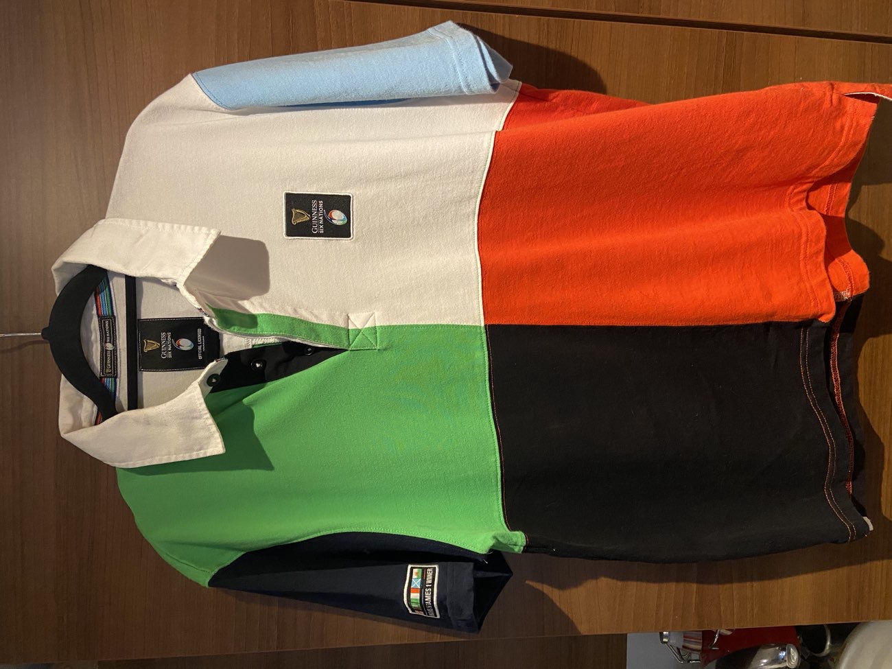 Official Guinness Six Nations Rugby Shirt product bought at Sue Ryder for £5.50