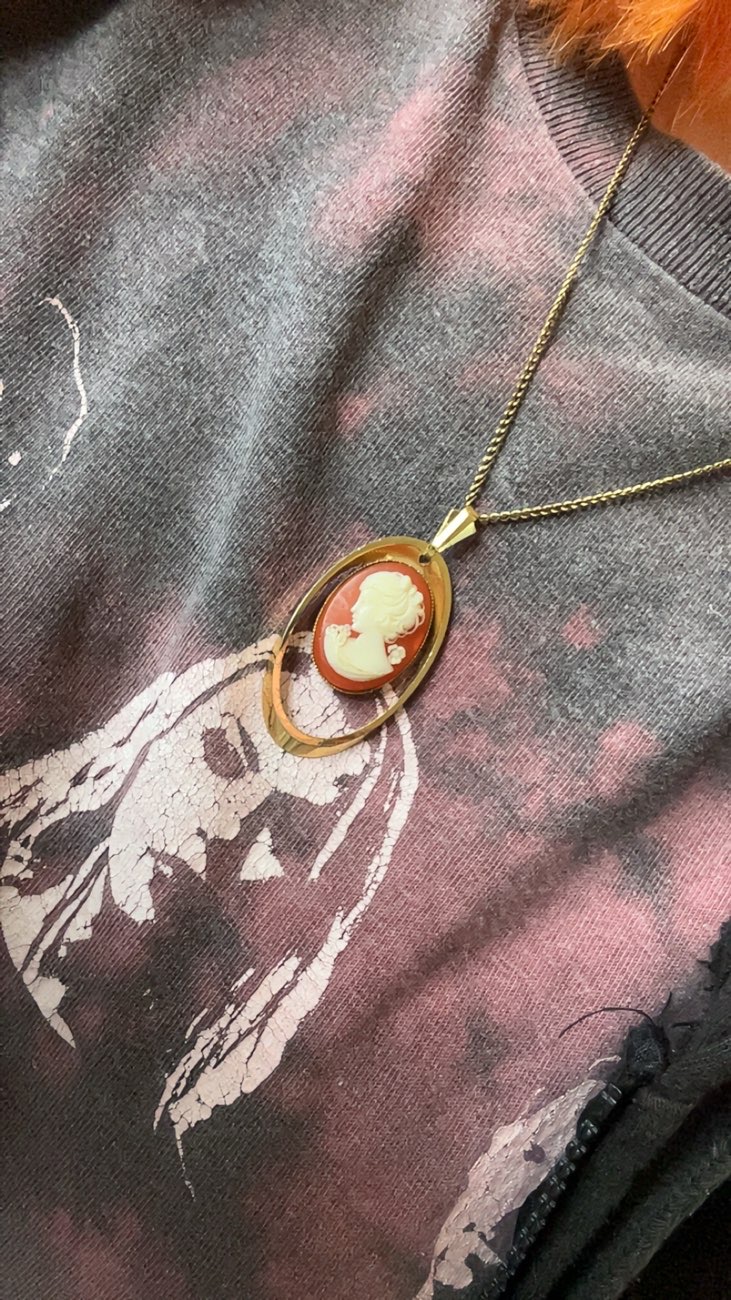vintage cameo style necklace bought at The Stockport Guildhall, Vintage & Collectors Fair for £3.00