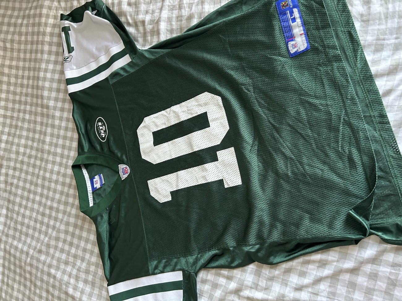 NY Jets jersey bought at British Heart Foundation for £5.50