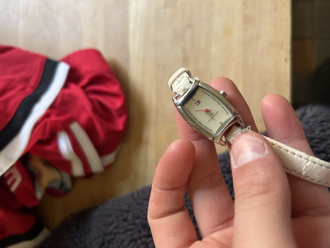 Vintage Tommy Hilfiger watch bought at Sue Ryder for £2.50