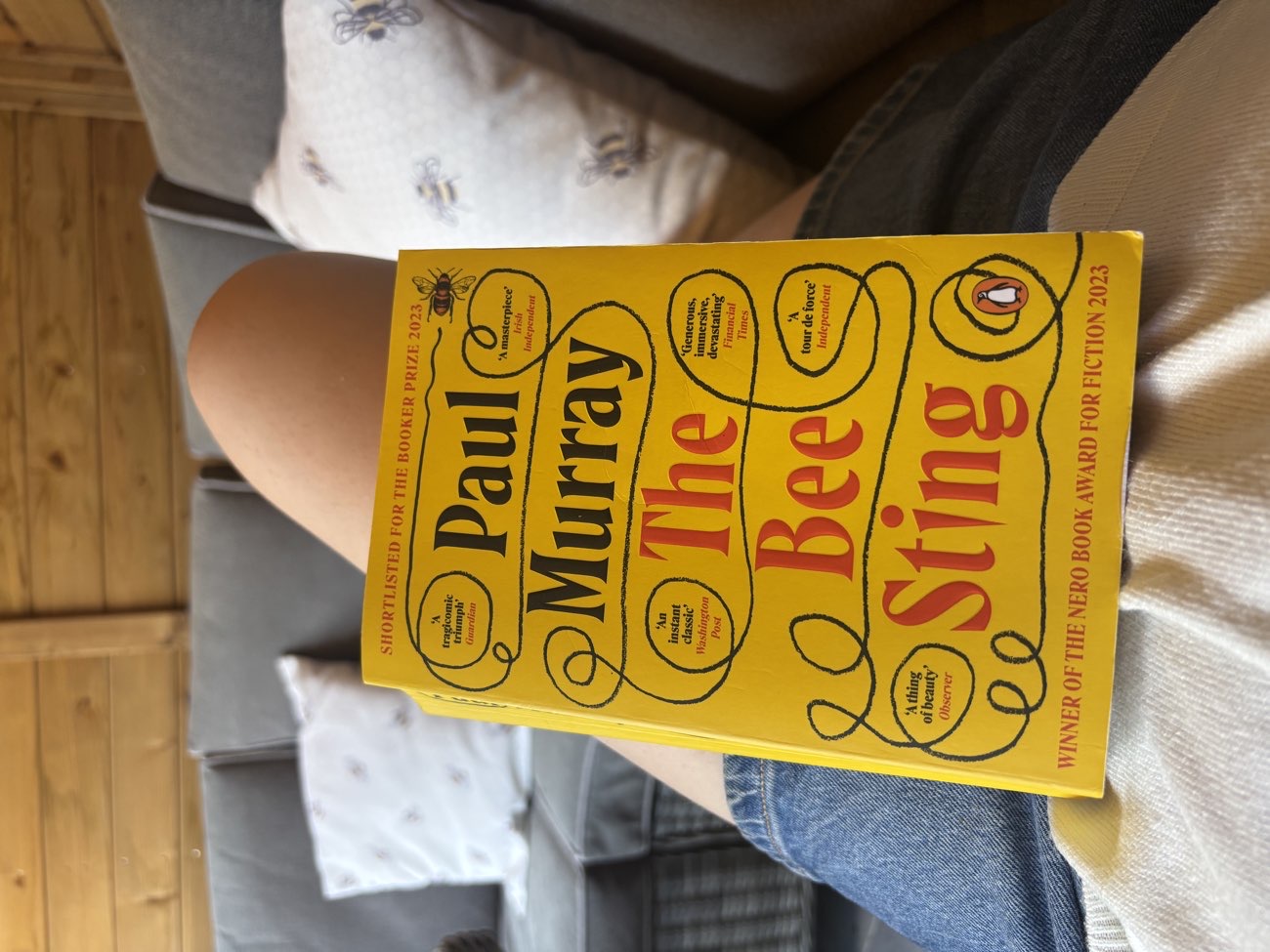 The Bee Sting by Paul Murray bought at Oxfam Shop for Β£2.99