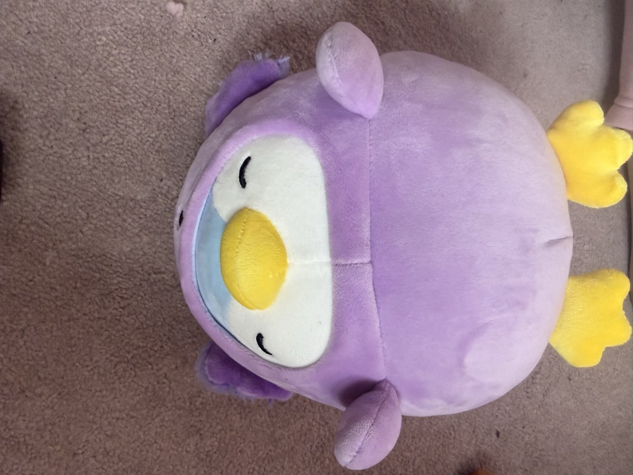 Purple axolotl costume PenPen Miniso product bought at British Heart Foundation for £2.00