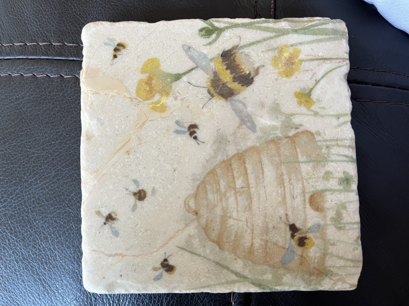 Handmade marble coaster bought at Fill a Bag - Isabel Hospice Hatfield Clearance for £1.00