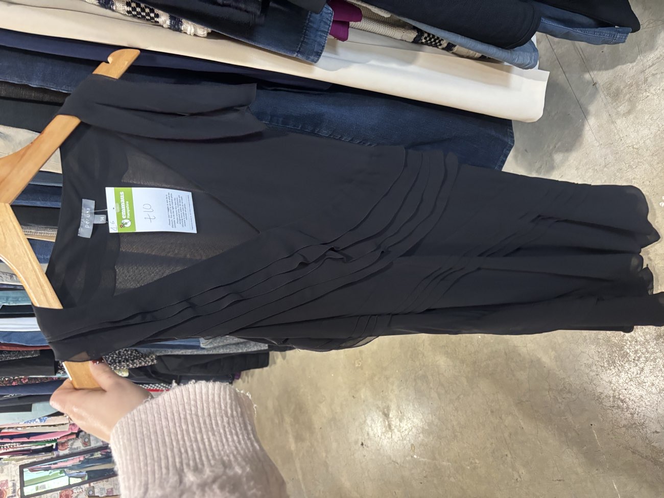 Per Una Black Midi Dress bought at Emmaus - Hampshire for £10.00