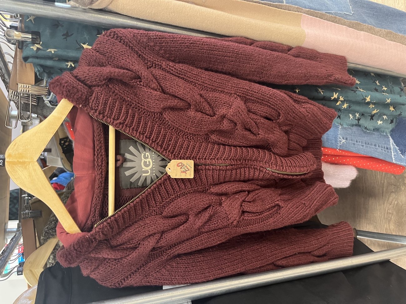 Ugg Australia zip up bought at East Cheshire Hospice for £10.00