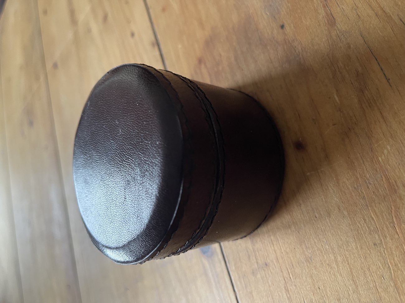 Leather trinket box product bought at Royal Trinity Hospice - Wimbledon for £5.00