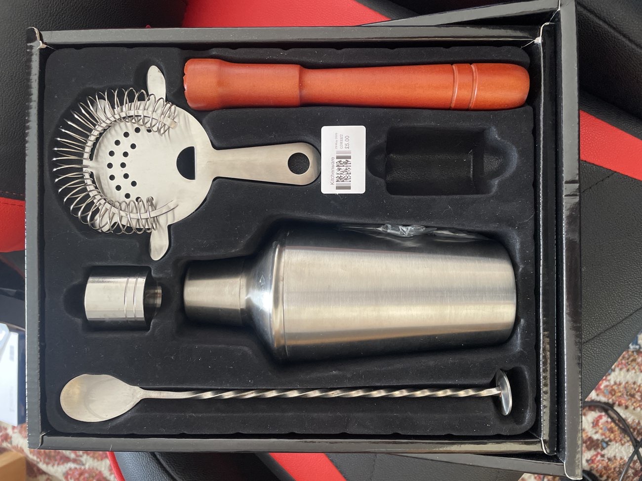Cocktail making set bought at RSPCA Coventry and District Branch - Rugby Shop for £5.00