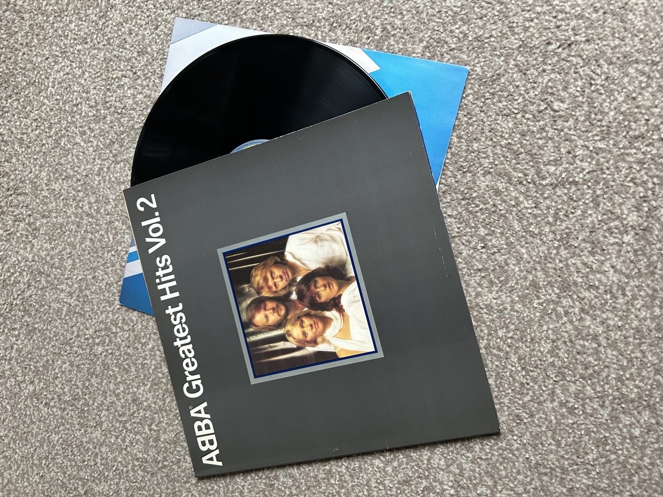 Nearly mint condition ABBA vinyl :0 bought at North West Air Ambulance Charity for £4.00