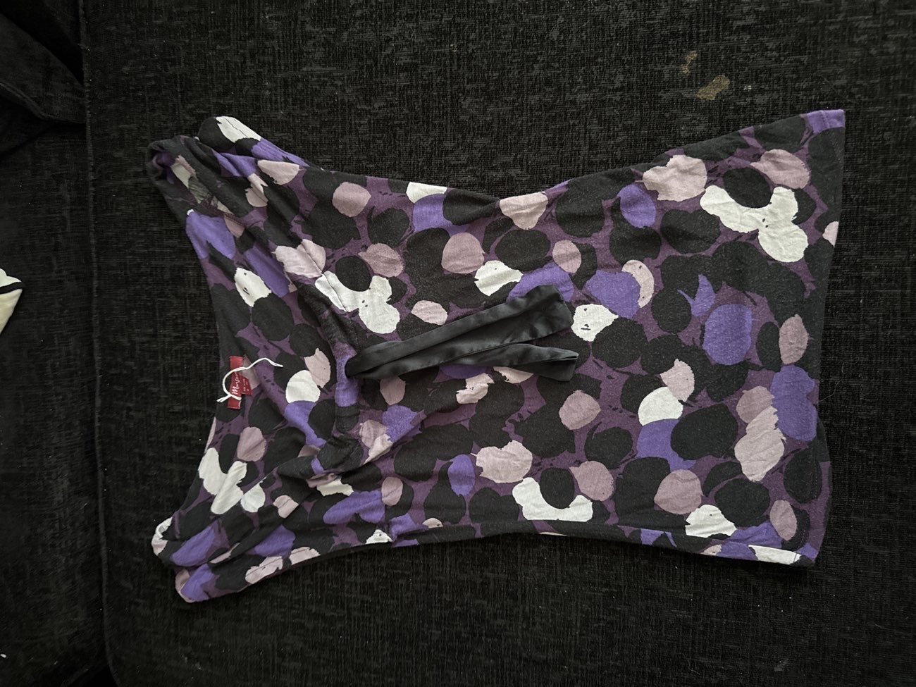 Purple dot graphic cowl neck top bought at Looses for £5.00