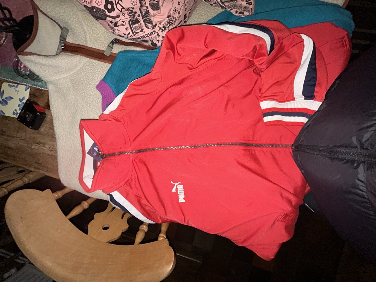 vintage puma track jacket bought at Sue Ryder for £6.00