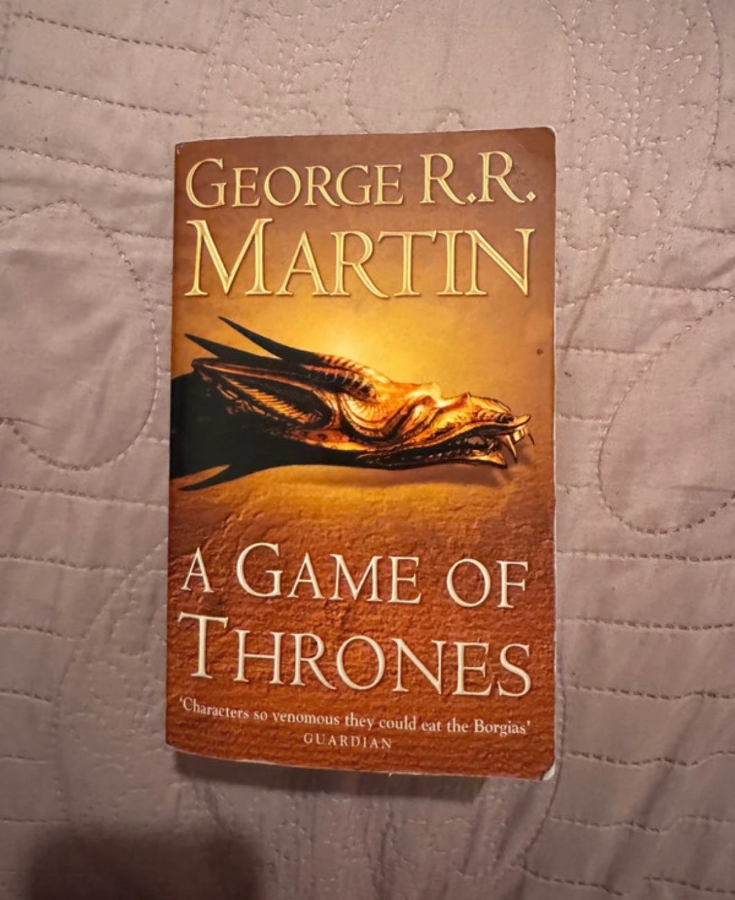 I'm a big fan of games of thrones so I got this book a lot of the books were kinda damaged makes sense charity shop js letting yk bought at Oxfam Shop for £1.00
