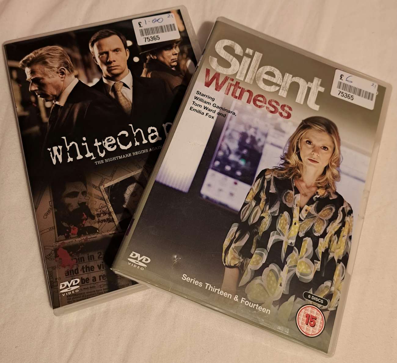 Whitechapel & Silent Witness dvds product bought at St Margaret's Hospice Shop for £7.00