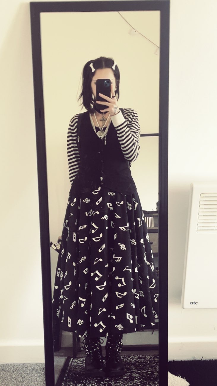 cute music note skirt product bought at The Children's Society for £4.50
