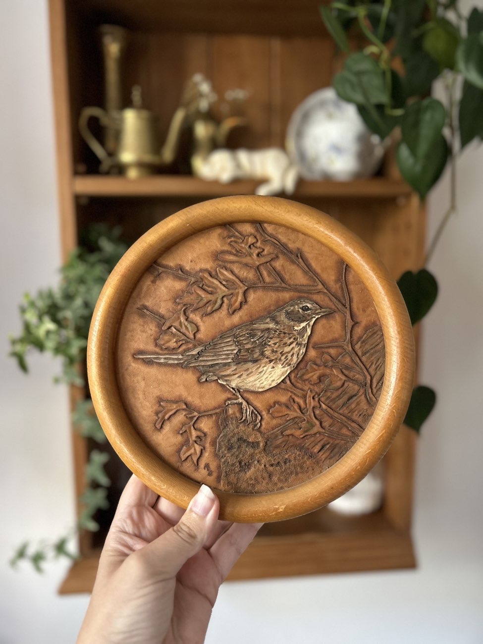 wooden bird picture bought at Stella's Voice for £0.50
