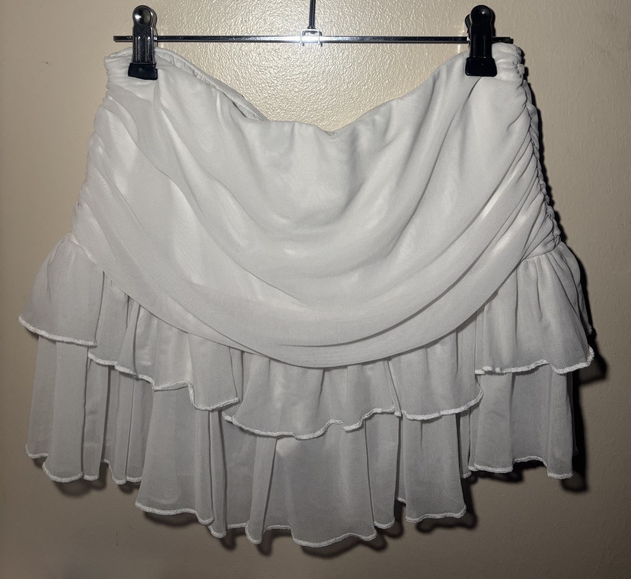 [?] layered ruffle miniskirt bought at Scope for £5.00