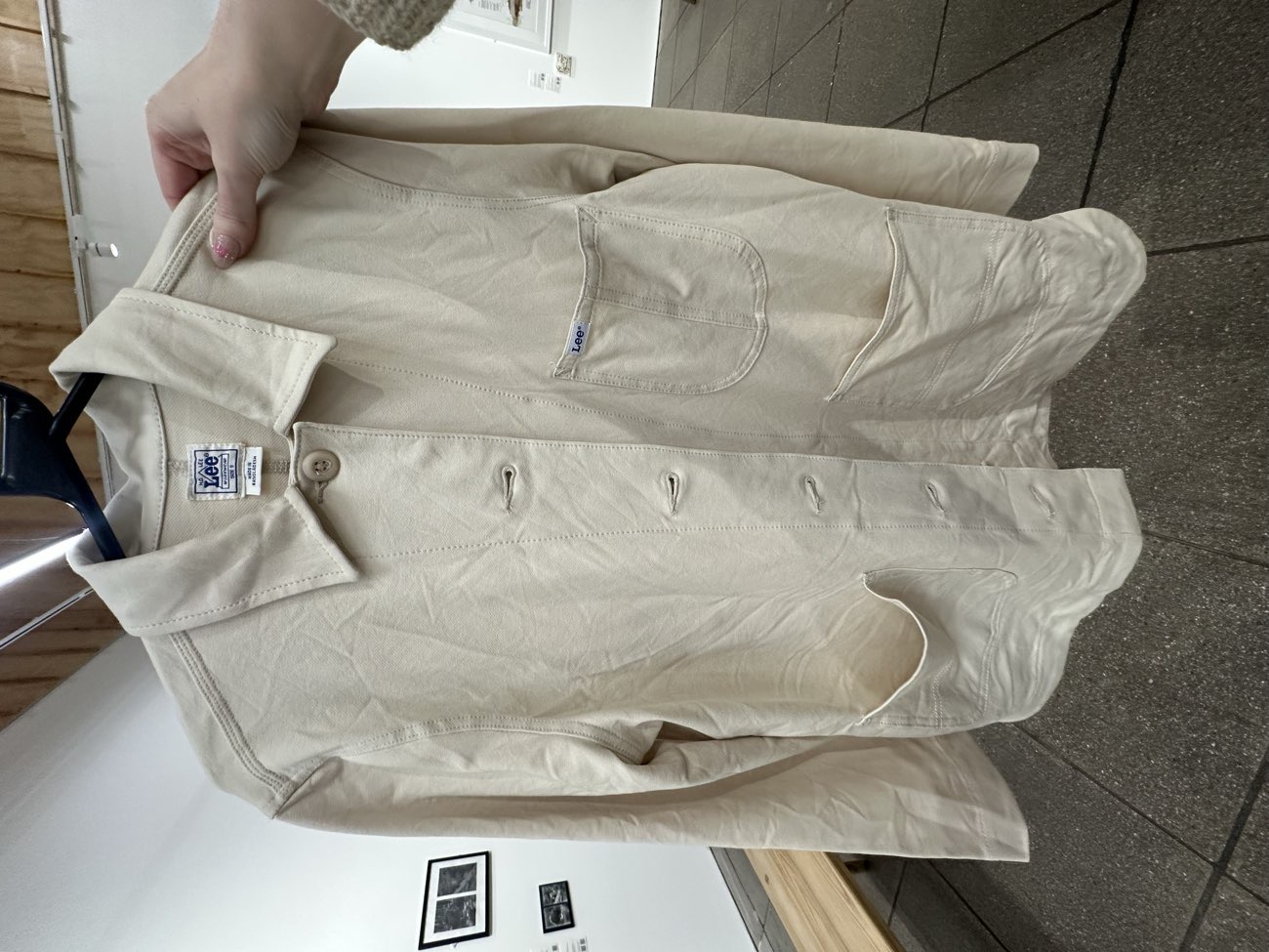Cream Lee Chore Jacket 😍 bought at Swipe Vintage x Wrexham Kilo Sale for £11.00