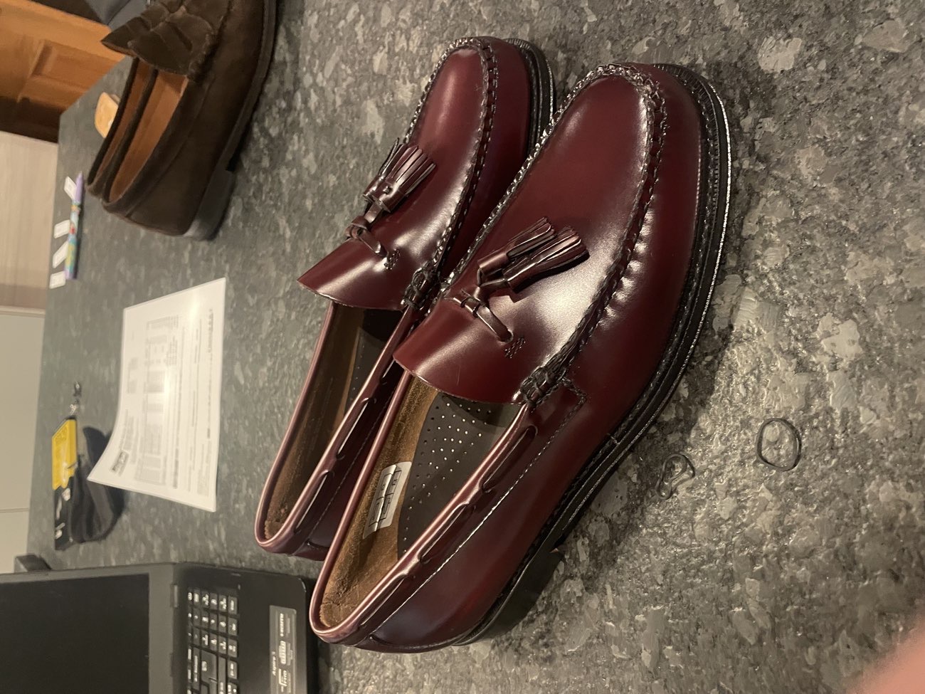 like new GH Bass weejuns tassel loafers bought at Overgate Hospice for £12.50