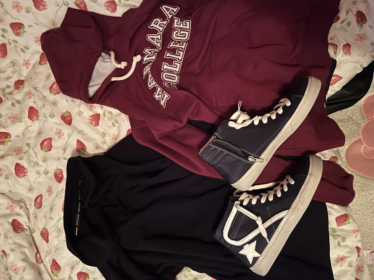 shoes , hoodie and fleece product bought at Guild Care