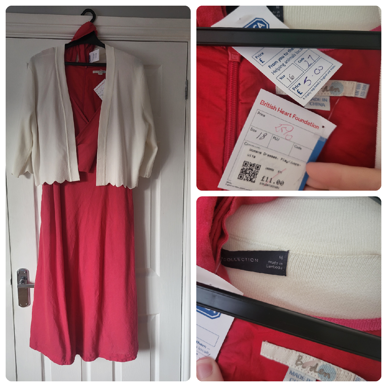 boden wrap dress bought at British Heart Foundation for £8.25