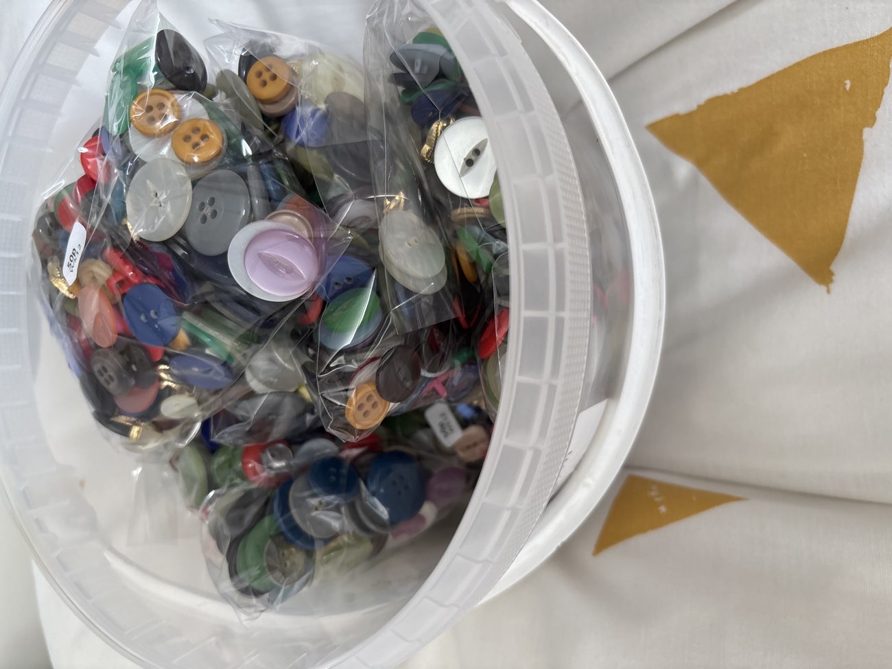 Big box of buttons product bought at Farplace Animal Rescue Shop for £3.50