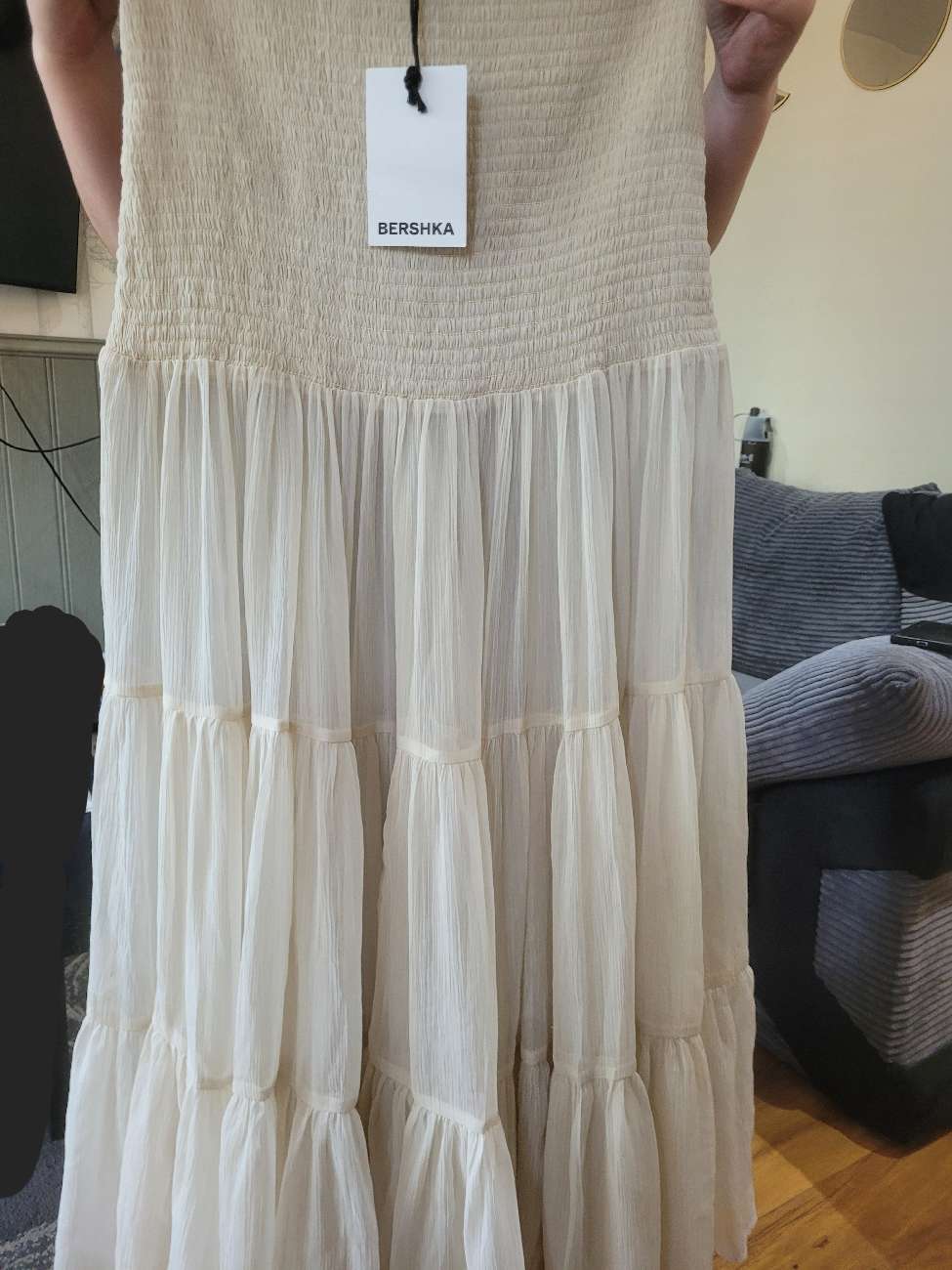 Bershka Beige Floor Length Skirt (originally £50) product bought at Lincs & Notts Air Ambulance Charity Shop for £8.00
