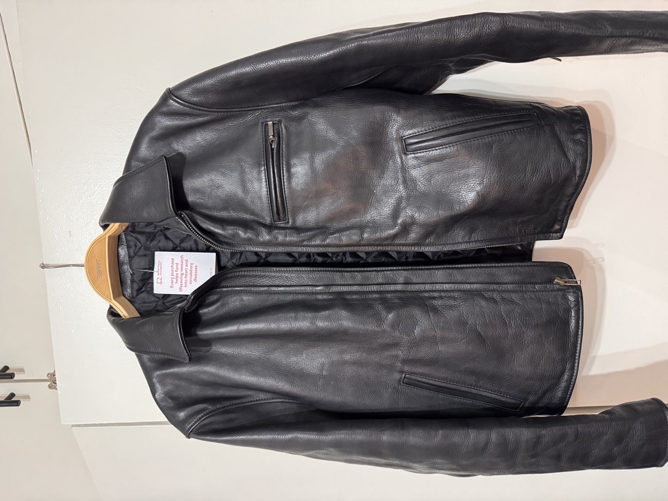 Leather Jacket , Worn out west “ American Vintage bought at British Heart Foundation for £35.00